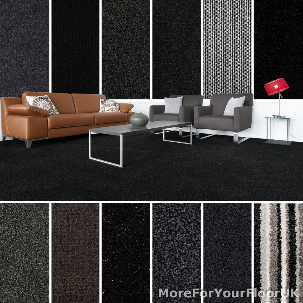 Black Carpet, Cheap Black Carpets, Twist & Saxony Pile Black Carpets